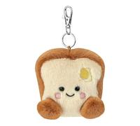 AURORA, 61651 Palm Pals Buttery Toast Clip-On, 10 cm, Plüschtier, braun