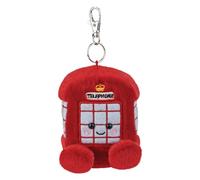 AURORA, 61655 Palm Pals Hattie Telefonzelle zum Anklippen, 10 cm, Plüschtier, rot