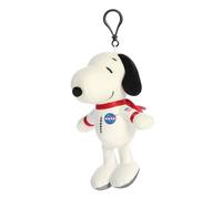 Aurora® Adorable Peanuts® Spacesuit Snoopy Clip-On - Offiziell lizenziertes Spielzeug für alle Snoopy-Fans - Nostalgisches Geschenk für Erwachsene und Geburtstagsfeiern - Weiß 7 Zoll