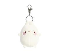 AURORA, Molang 14223 Schlüsselclip, 10,2 cm, Plüschtier, Weiß
