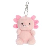 AURORA Palm Pals 34049 - Axolotl Plüschtier Clip, 10 cm, rosa