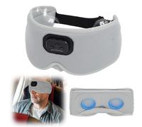 AURTEC 360 ° Verdunkelung Schlafmaske mit drahtlosen Bluetooth 5.2-Kopfhörern, bequem und verstellbar, 3D-Design, weißes Rauschen für Schlaflosigkeit, lange Akku-Nutzung für