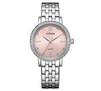 Citizen Damenuhr EL3100-55W – Analog Quarz, Edelstahlarmband, Rosa