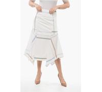 Ausgestellter karierter Rock in Weiß EU 36 / IT 40