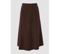 Ausgestellter Midi-Rock aus leichtem Sweat 38 braun 2170106.8945.38