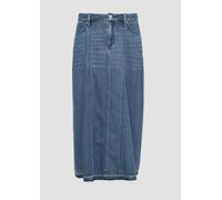 Ausgestellter Midirock aus Denim mit ausgefranstem Saum 42 blau 2163590.53Z4.42