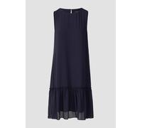 Ausgestelltes Chiffon-Kleid mit Volants 42 blau 2173935.5959.42