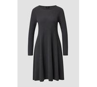 Ausgestelltes Feinstrick-Kleid mit Rippstruktur 40 grau 2170613.98W0.40