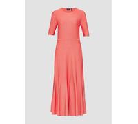 Ausgestelltes Feinstrick-Kleid mit Strickmuster 46 rot 2164301.3221.46
