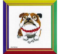 Auslaufmodell Riolis Kreuzstich-Set "Englische Bulldogge ", Zählmuster