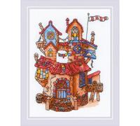 Auslaufmodell Riolis Kreuzstich-Set "Märchenhaus", Zählmuster