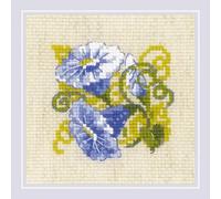 Auslaufmodell Riolis Kreuzstichset "Lila Bindekraut", Zählmuster