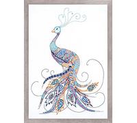 Auslaufmodell Riolis Stickbild-Set "Glücksvogel", Stickbild vorgezeichnet