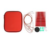 Austauschbares Rundstricknadel-Set - 13 Paar Aluminium Rundstricknadeln in Leuchtenden Farben, 4 Kabel mit Abnehmbaren Nadelspitzen, Strickzubehör für Anfänger und Fortg