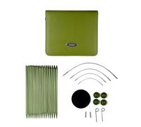 Austauschbares Rundstricknadel-Set mit Etui und Zubehör, Aluminium, Rundstricknadel, 2,2 mm - 5,0 mm