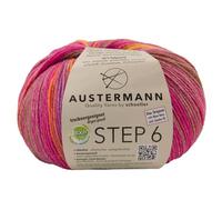 Austermann Step 6 Irish Rainbow Colours Fb. 626 dicke Sockenwolle 6-fach Strumpfwolle 6-fädig