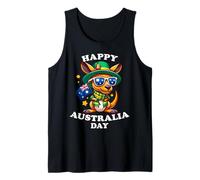 Australia Day Kangaroo Australian Flag Aussie Roo Erwachsene Kinder Tank Top