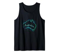 Australien Weltkarte Kontinent Splash Look Tank Top