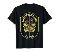 Austria Police Gifts Austrian Einsatzkommando Tees Unisex-Erwachsene Schwarz Kurzarm T-Shirt Klein EU 39