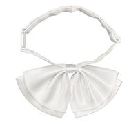 AUSUAYA Damen-Fliege, aus Seide, vorgebunden, japanische Kawaii-Schulmädchen-Uniform, Anime-Fliege für Lolita-Floppy-Krawatte, GB-FWBT-1, weiß, One size