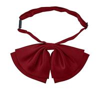 AUSUAYA Damen-Fliege, aus Seide, vorgebunden, japanische Kawaii-Schulmädchen-Uniform, Anime-Fliege für Lolita-Floppy-Krawatte, GB-FWBT-1, burgunderfarben, One size