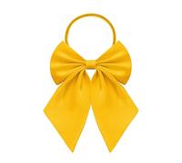 AUSUAYA GB-B1 Seiden-Uniform-Fliege, niedliche Anime-Fliege für Schule, Mädchen, Krawatte, Cosplay, Gothic, Valentinstag, Party, gold, One size