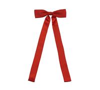 AUSUAYA GB-WT-01 Damen-Fliege, verstellbar, Western-Satin-Krawatte, für T-Shirt, Dekoration, Valentinstagsgeschenk, rot, One size