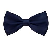 AUSUAYA GBMBT3 Herren-Fliege, vorgebunden, aus Seide, für Teenager, Jungen, klassische Tux-Fliege für Hochzeit, Valentinstag, Party, große Krawatte, navy, Einheitsgröße