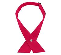 AUSUAYA GBW-B-T2 Kreuzfliege, vorgebundene Crossover-Krawatte für Schulmädchen, Uniform, Cosplay, T-Shirt oder Valentinstag, rose, One size