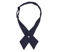 AUSUAYA GBW-B-T2 Kreuzfliege, vorgebundene Crossover-Krawatte für Schulmädchen, Uniform, Cosplay, T-Shirt oder Valentinstag, marineblau, One size