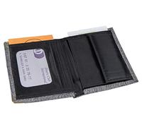 Ausweisetui RFID - Kreditkartenetui Kartenetui Ausweishülle Scheckkartenhülle EC Scheckkarte Visitenkarte KFZ-Scheinetui KFZ Ausweis Leder Braun Schwarz Damen Herren Sichtfenster (Variante 3)