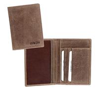 Ausweismap etui Leder Kreditkarten und Führerschein Hülle KFZ Braun