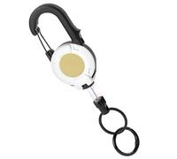 Ausziehbarer Schlüsselanhänger mit hoher Belastbarkeit,Robuster und langlebiger Key Holder - Ausweisroller Schlüsselanhänger mit robustem Stahlseil | für Outdoor-Camping, Wandern, Bergsteigen, Angeln