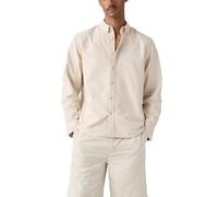 Langarmhemd LEVI'S "AUTHENTIC BUTTON DOWN", Herren, Gr. M, N-Gr, pumice stone garment dye, Web, Obermaterial: 100% Baumwolle, Hemden, mit Ton-in-Ton Logostickerei auf der Brust (59363562-M) pumice sto