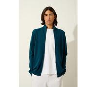 AUTHENTIC CASHMERE Kaschmir-Cardigan "Albaron" in Petrol - Größe XL | Herren Pullover Cardigans