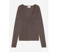 AUTHENTIC CASHMERE Kaschmir-Cardigan in Hellbraun - Größe L | Damen Pullover Cardigans