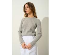 AUTHENTIC CASHMERE Kaschmir-Pullover "Epéna" in Hellgrau - Größe S | Damen Pullover Cardigans