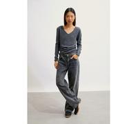 AUTHENTIC CASHMERE Kaschmir-Pullover "Galise" in Anthrazit - Größe L | Damen Pullover Cardigans