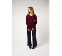 AUTHENTIC CASHMERE Kaschmir-Pullover "Galise" in Bordeaux - Größe L | Damen Pullover Cardigans