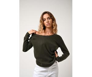 AUTHENTIC CASHMERE Kaschmir-Pullover "Lanfon" in Khaki - Größe XXL | Damen Pullover Cardigans