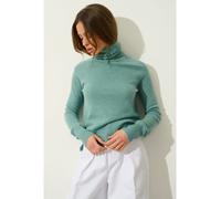 AUTHENTIC CASHMERE Kaschmir-Rollkragenpullover "Cassy" in Türkis - Größe S | Damen Pullover Cardigans