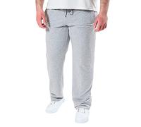 Authentic Klein Klassische gerade geschnittene Herren Jogginghose für Sport- und Freizeit aus Baumwollmischgewebe in Kurz, Lang und Übergrößen,Silbermelange,52
