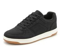 Sneaker AUTHENTIC LE JOGGER, Herren, Gr. 43, schwarz, Obermaterial: 100% Lederimitat. Decksohle: 100% Textilmaterial. Futter: 100% Textilmaterial. Laufsohle: 100% Synthetik, unifarben, Schuhe Sneaker,