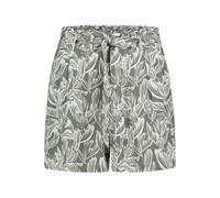 Authentic Style - DOB kurze Hose flowers: washed olive-offwhite - Gr. - XS