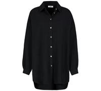 Authentic Style - DOB langarm Bluse Basic/UNI black - Gr. - S/M