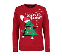 Authentic Style - DOB Strick Pullover, langarm, Rundhals mit 2x2Rippstrick Blende, 2x2 Rippstrick an Saum und Ärmel... fire brick red - G...