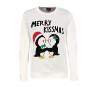 Authentic Style - DOB Strick Pullover, langarm, Rundhals mit 2x2Rippstrick Blende, 2x2 Rippstrick an Saum und Ärmel... cream white - Größ...