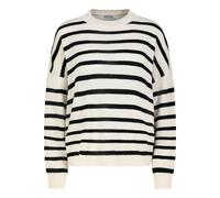 Authentic Style - RE9CIFN0cmlja3B1bGxvdmVy black - cream stripes - Gr. - M