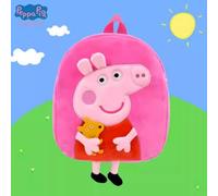 Authentische Peppa Wutz Plüschspielzeug Puppe 3D Rucksack George Kindergarten Kinder süße Schultasche Doppelschultertasche