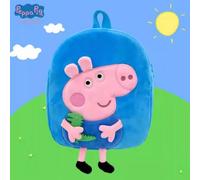 Authentisches Peppa Wutz Plüschspielzeug Puppe 3D Rucksack George Kindergarten Kinder süße Schultasche Doppelschultertasche